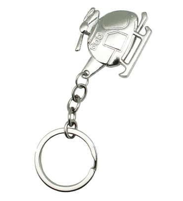 Silver-keychain-helicopter-clip